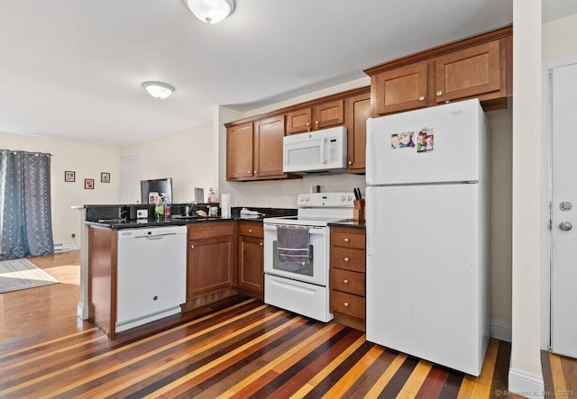 kitchen featuring white appliances