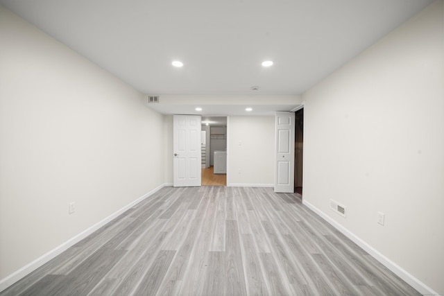 interior space featuring light hardwood / wood-style floors