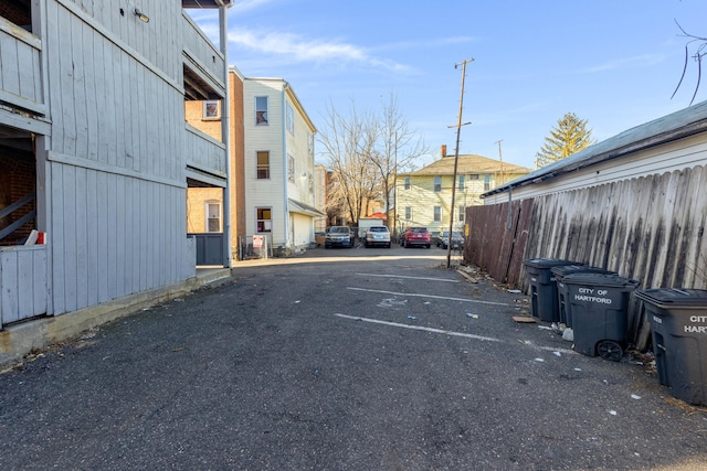 view of parking / parking lot