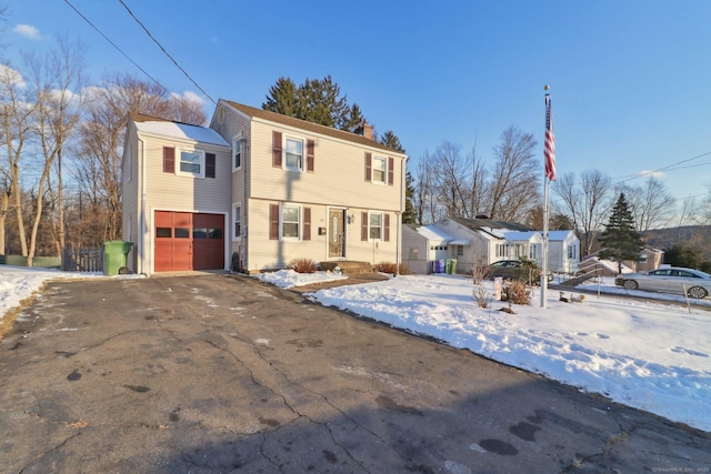 front of property featuring a garage