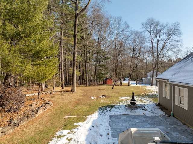 view of yard with a patio