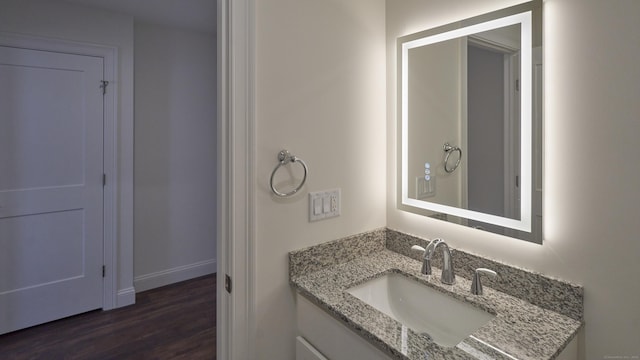 16 Jordan Ln, Colchester, CT 06415 - bathroom featuring wood finished floors and vanity