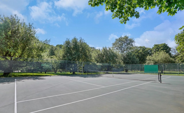 view of sport court