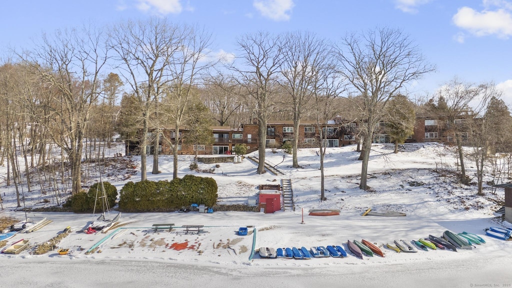 view of snowy yard