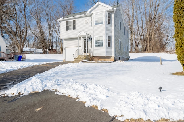 front of property featuring a garage