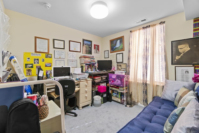 office with carpet floors