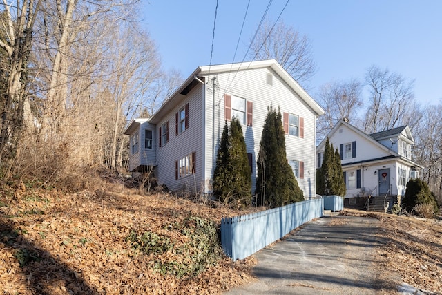 view of side of property