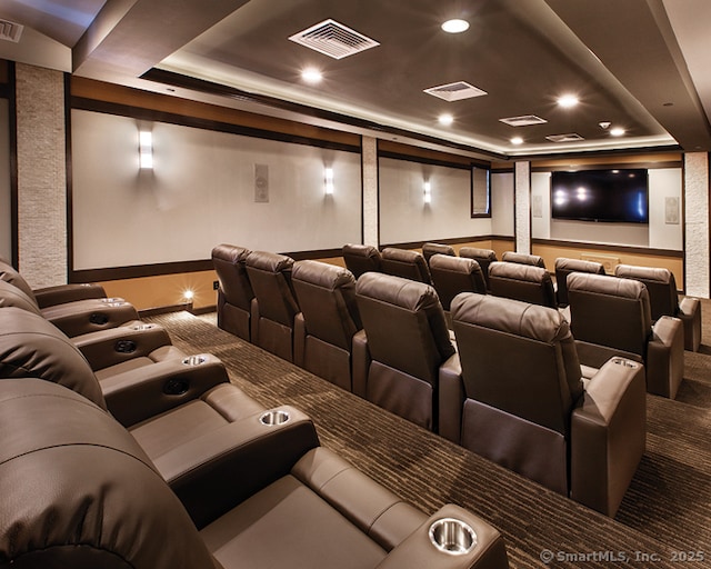 cinema with a tray ceiling