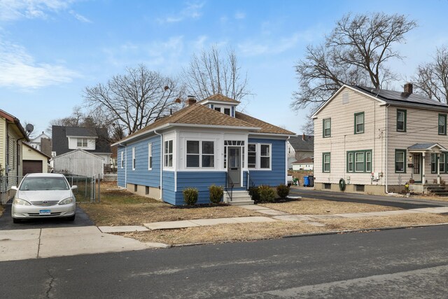 view of bungalow-style home