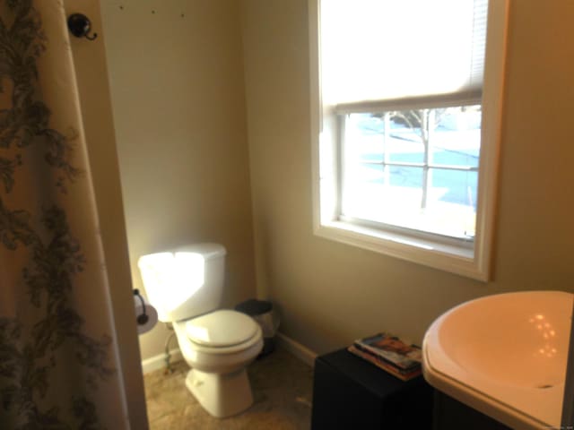 bathroom featuring sink and toilet