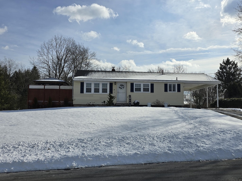 view of ranch-style home