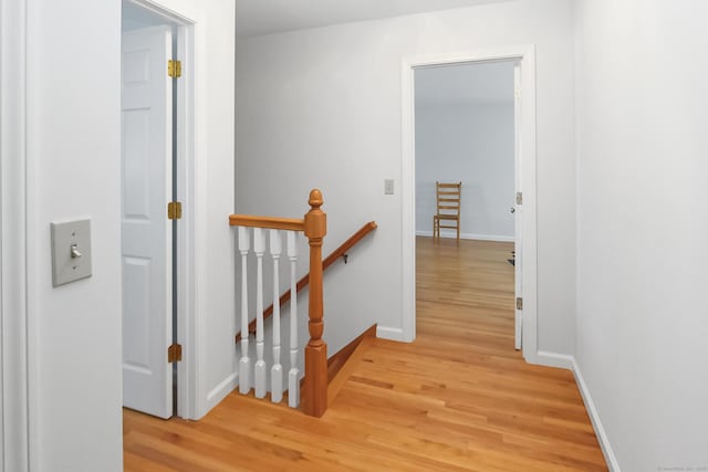 corridor featuring hardwood / wood-style flooring