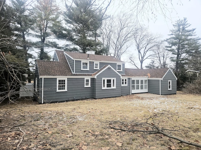 view of back of property