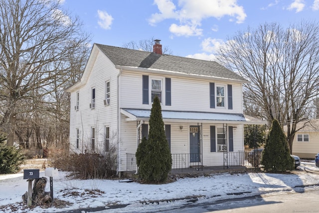 front of property featuring a porch