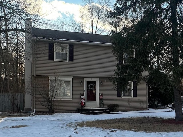 view of front of home