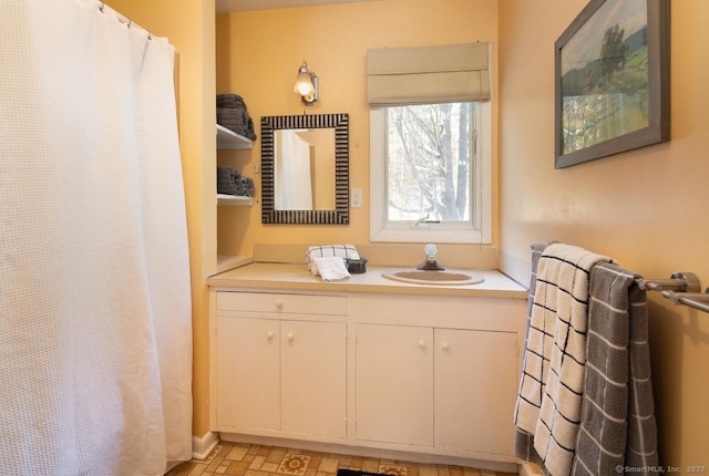 bathroom featuring vanity