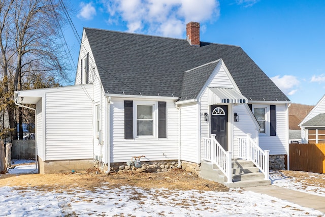 view of front of home