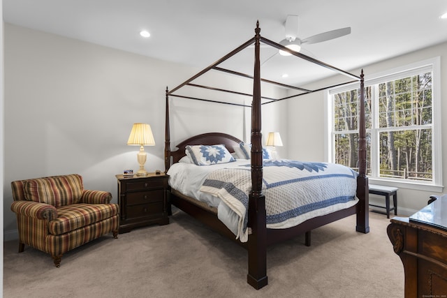 bedroom with carpet floors