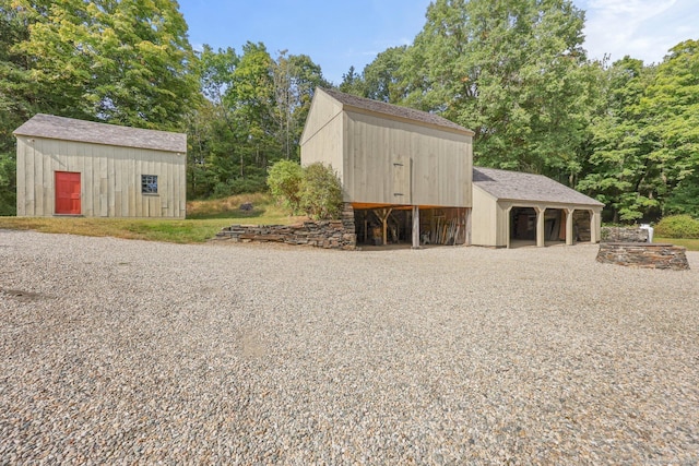 view of outbuilding