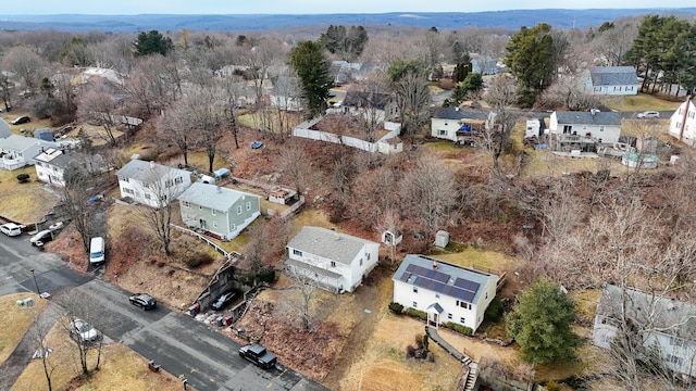 bird's eye view with a residential view