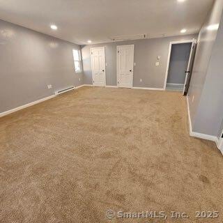 view of carpeted empty room