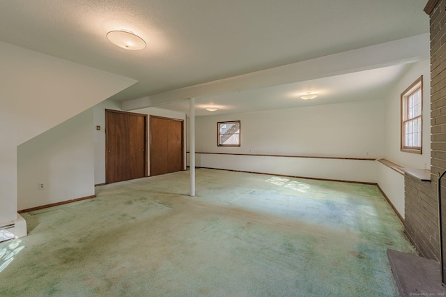 interior space with light carpet