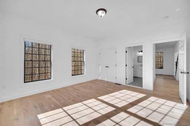 interior space featuring light wood-type flooring