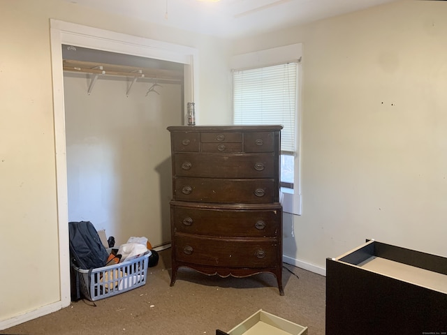 bedroom featuring multiple windows and a closet