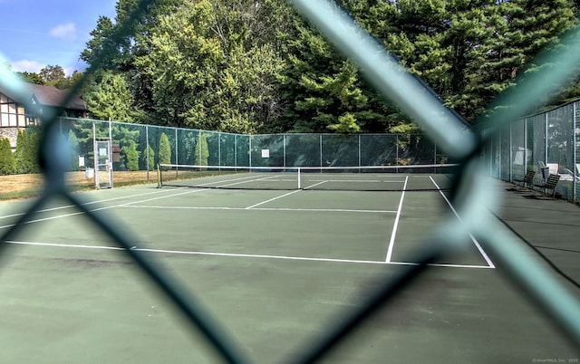 view of tennis court