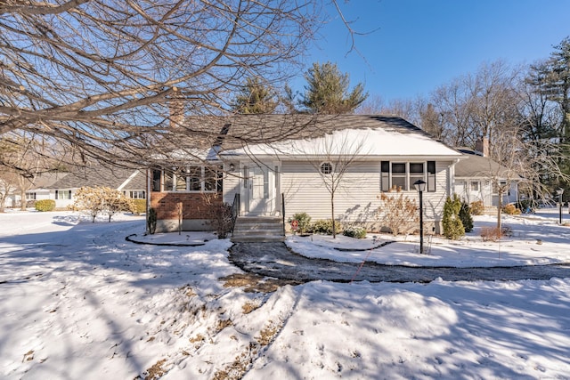 view of bungalow-style home