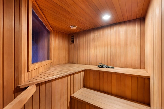 10 Surf Rd, Westport, CT 06880 - relaxing sauna / steam room with wooden ceiling and wood walls