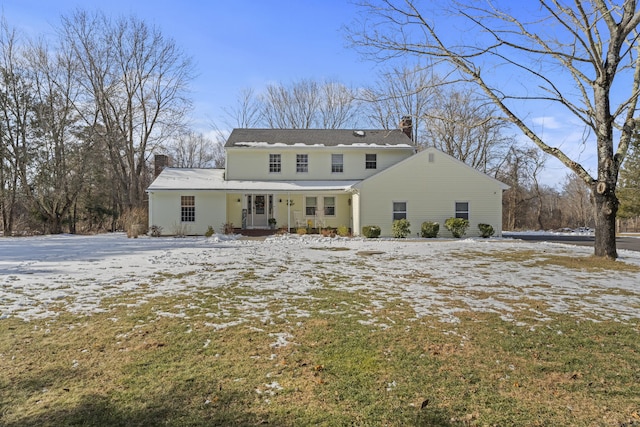 view of front of home featuring covered porch