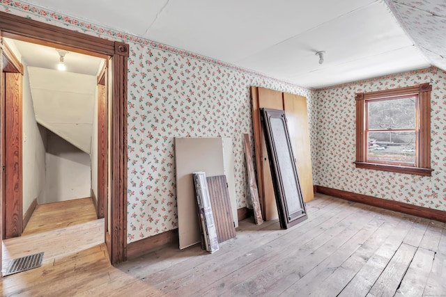 interior space featuring light wood-type flooring