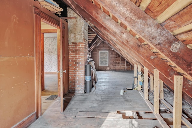 view of attic