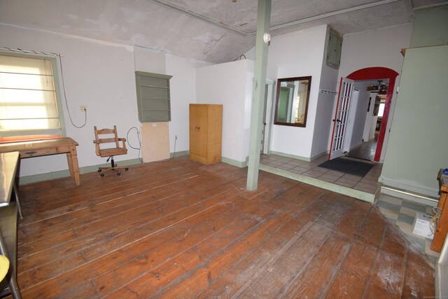 34 Lyme St, Old Lyme, CT 06371 - interior space with hardwood / wood-style floors and arched walkways