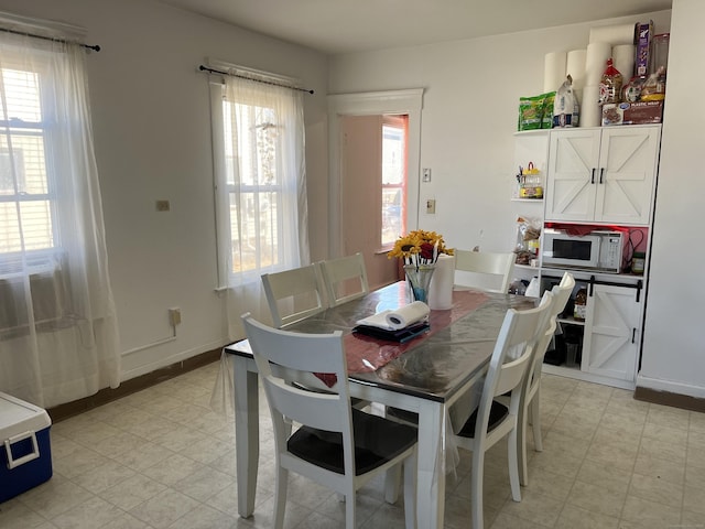 view of dining room