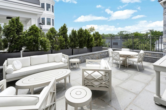 view of patio / terrace with outdoor lounge area