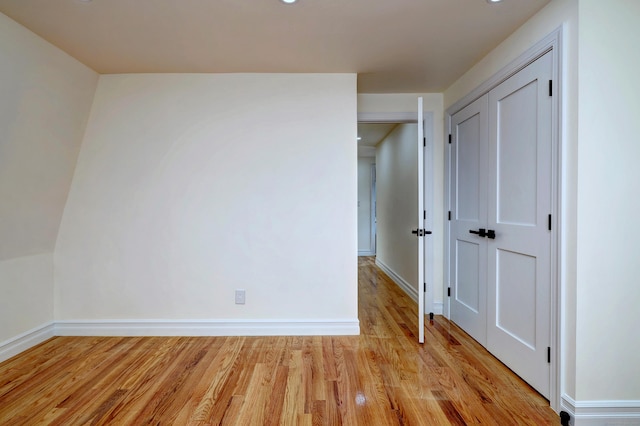 702 King St, Stratford, CT 06614 - unfurnished room featuring light wood-style floors, baseboards, and recessed lighting