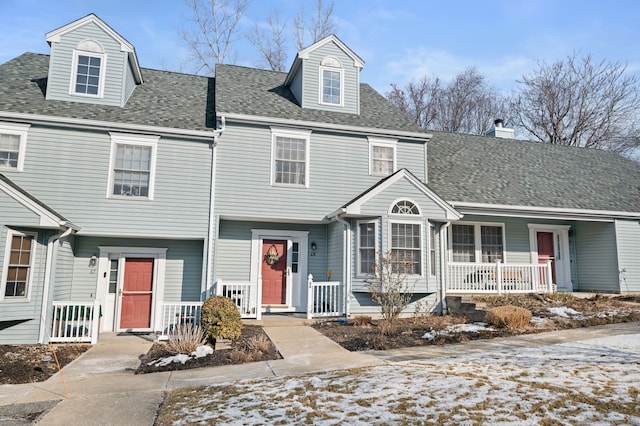 view of front facade with a porch