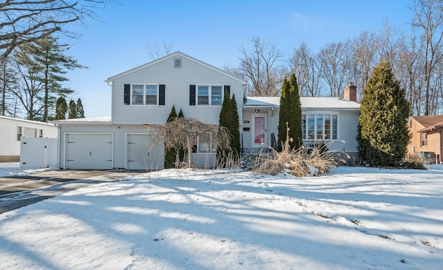 view of front of home featuring a garage