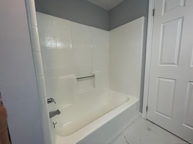 bathroom featuring bathing tub / shower combination