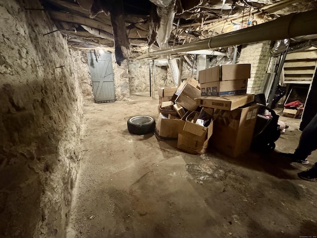 view of basement