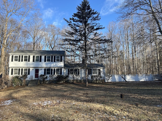 view of colonial-style house