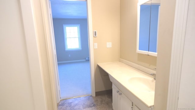 bathroom with vanity