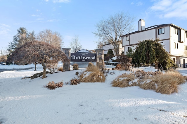 view of snowy yard