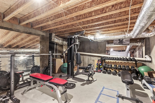 view of workout room