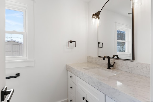 bathroom with vanity