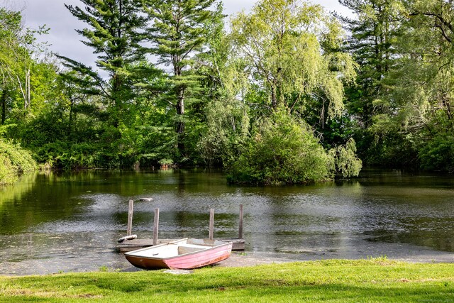 9 Mallory Brook Rd, Washington, CT 06793 - dock area featuring a water view and a view of trees