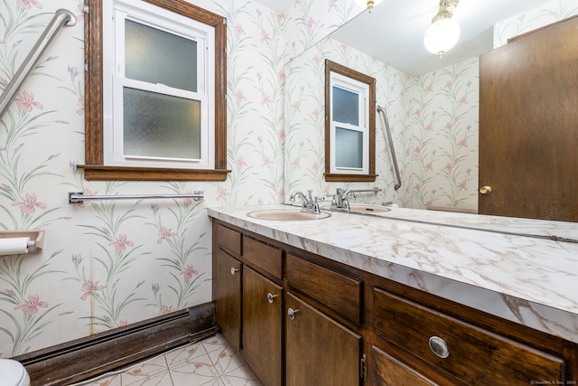 bathroom featuring vanity