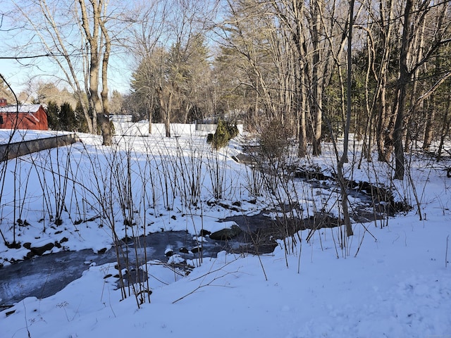view of snowy yard